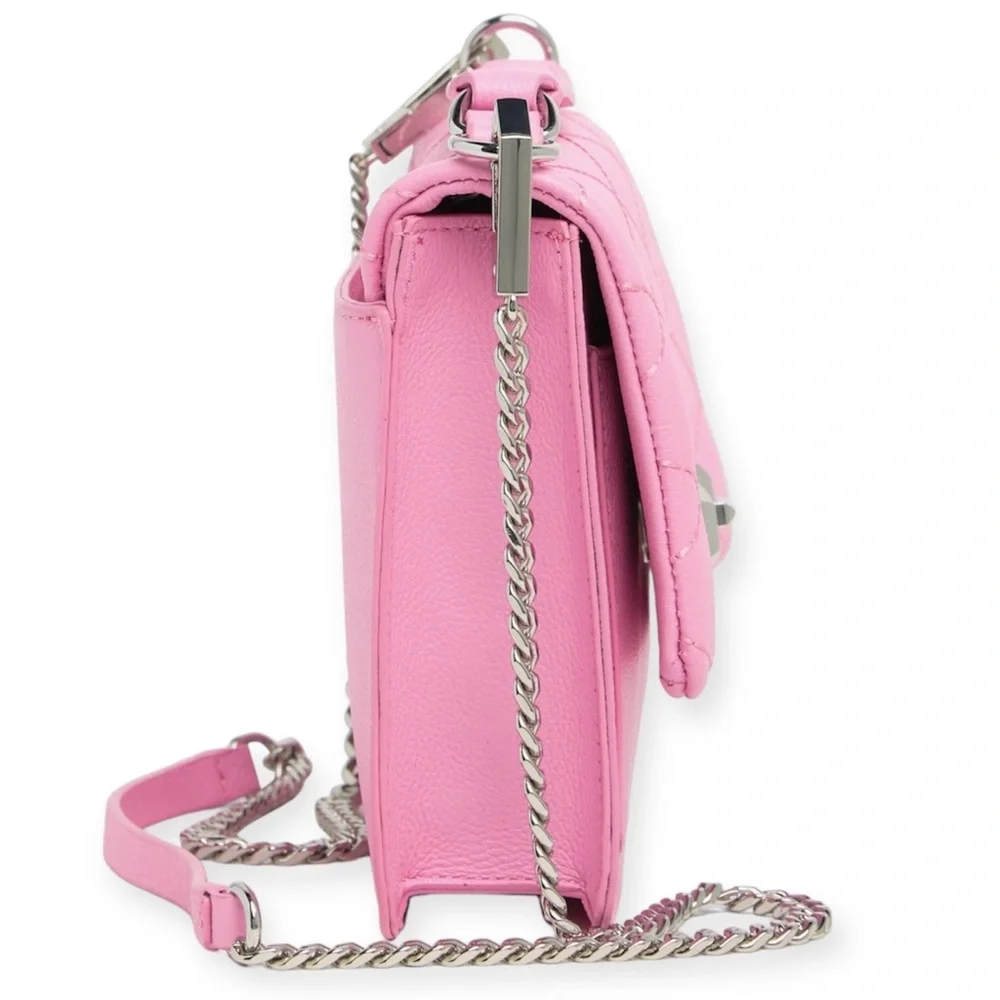 REBECCA MINKOFF Je T'aime Purse Shoulder Bag Medium Bubblegum Pink Handbag NWT - Picture 3 of 8
